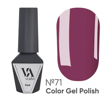Гель-лак Valeri Color №71 темно-малиновий, 6 мл