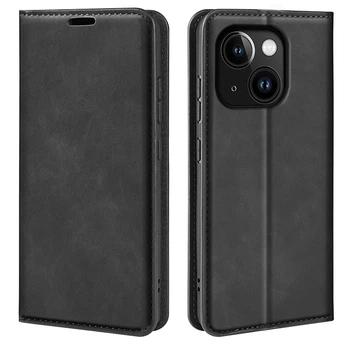 Чехол Taba Retro-Skin для Iphone 13 книжка с визитницей кожа PU черный
