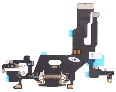 Шлейф iPhone 11 с разъемом зарядки с микрофоном черный Original PRCC
