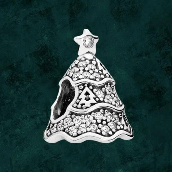 Серебряная бусина шарм "Елка" Pandora (Пандора) 791765cz