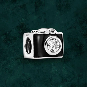 Срібна намистина шарм "Вінтажна камера" Pandora (Пандора) 791709CZ