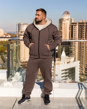 Мужской тёплый костюм Lenato "Arctic" 60-62 шоколад