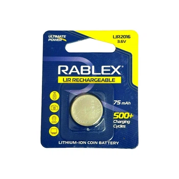 Акумулятор Rablex CR2016 3.6 V 75mAh 1шт.