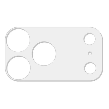 Захисне скло на камеру Full Block (тех.пак) для Apple iPhone 17 Pro Max (6.9") Прозорий 73219