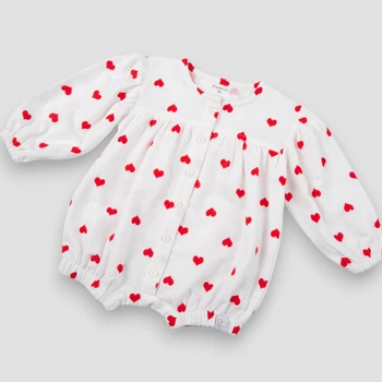 Боді блумери для дівчинки Trendy Tot 03-01585 молочний + червоний 86 см (18 мiс.)