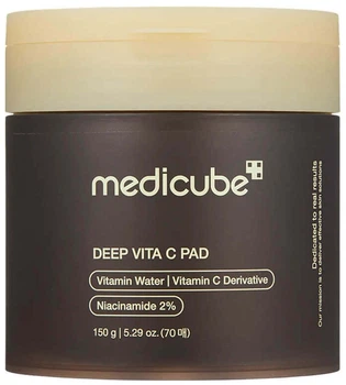 Пади для обличчя Medicube Deep освітлюючі з вітаміном С 70 шт (8800256109661)