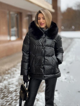 Зимова куртка Mila Nova К-362 44 чорна