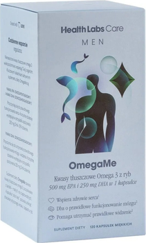 Suplement diety HealthLabs Care Men OmegaMe 120 kapsułek (5906146791763)