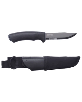 Нож туристический 109 мм с ножнами Morakniv Bushcraft Black Expert антикоррозионное покрытие HRC 56-58 нержавеющая сталь