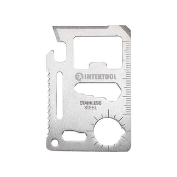 Картка мультитул, 11 в 1 INTERTOOL HT-0589