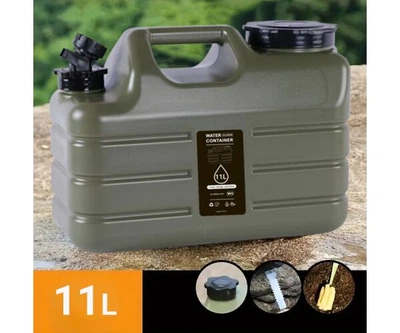 Бутель Каністра 11 л для води з краном та ручкою, зелений, ViO PET-TG 11L