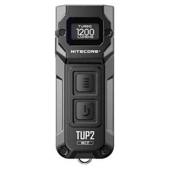 Наключний ліхтар із OLED дисплеєм Nitecore TUP2 MCT, чорний (1200лм,125м, 1300мАг)