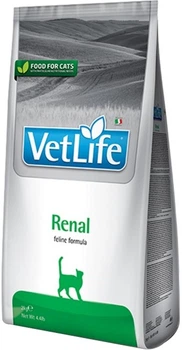 Сухой лечебный корм для кошек Farmina Vet Life Renal диет. питание, для поддержания функции почек, 2 кг (8010276025302)