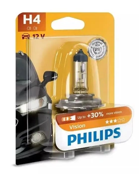 Галогеновая лампа PHILIPS 12342PRB1 H4 60/55W 12V P43t Premium +30%