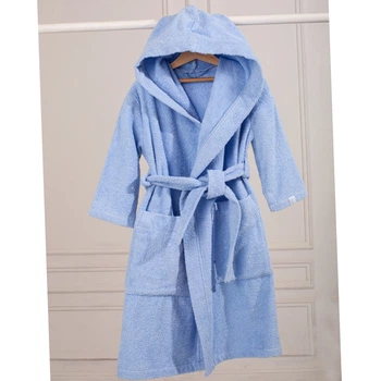 Халат дитячий махровий Trendy tot 03-01409 блакитний 80 см (12 мiс.)