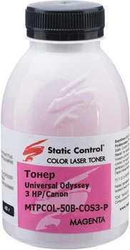 Тонер Static Control универсальный Odyssey HP/Canon 40 г Magenta (MPTCOL-40B-MAOS3-P)
