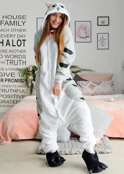 Пижама кигуруми Кот Чи Tabby Cat Серый Kigurumi krd0027 S (149-159 см)