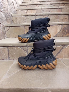 Зимние теплые сапоги Crocs Echo Boot black\gum m6\w8 38-39 208716-OWS