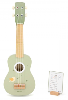 Ukulele drewniane dla dzieci Viga Z nutami Zielone (6971608442759)
