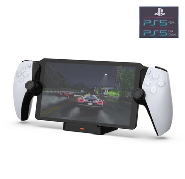 Зарядная док станция DOBE для устройства дистанционной игры PlayStation Portal игровой консоли Sony PlayStation 5: PS5/PS5 Slim / Два магнитные USB Type-C адаптеры