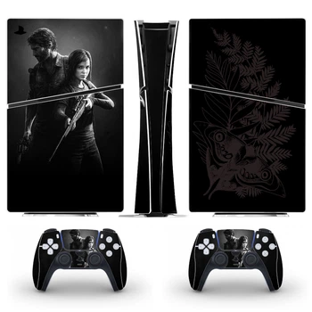 Виниловые наклейки The Last of Us на PS5 Slim Digital Edition / геймпад DualSense / глянцевую часть игровой консоли Sony PlayStation 5 Slim Digital Edition / Skin