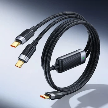 Зарядный кабель передачи данных (Smart Data Cable) 100W Mcdodo USB Type-C / Двойной USB Type-C для ноутбука, телефона, планшета, MacBook / 1.5 метра / QC 4.0 / Power Delivery (PD) / LED индикатор быстрой зарядки