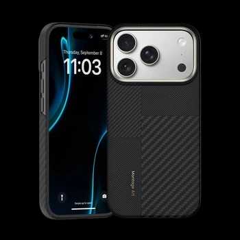 Чехол Benks Protective Premium Montage Armor Air Kevlar Case 600D 1500D with MagSafe для Apple iPhone 17 Pro Black
