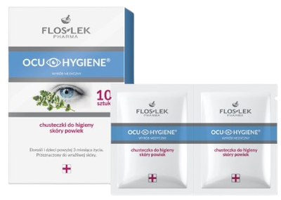 Chusteczki do higieny skóry powiek Floslek Ocu Hygiene 10 sztuk (5905043020938)