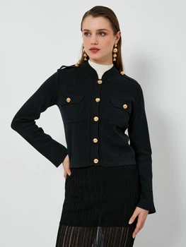 Кардиган жіночий Koton 4WAK90278HT XS Чорний (8683968501509)