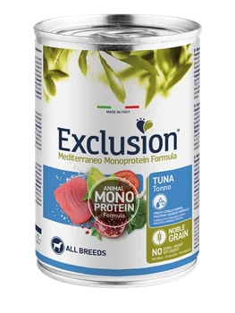 Повнораціонний вологий корм Exclusion Adult Tuna All Breeds з тунцем для дорослих собак всіх порід 400 г консерва