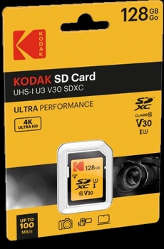 Карта памяти Kodak SD 128 GB U3/V30/A1