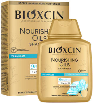 Шампунь Bioxcin Nourishing Oils для пошкодженого волосся 300 мл (8680512633778)