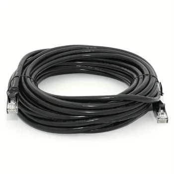 Патч Корд LAN Интернет-кабель 11м UTP CAT5e Черный НАРУЖНЫЙ ВНЕШНИЙ (0_31261)