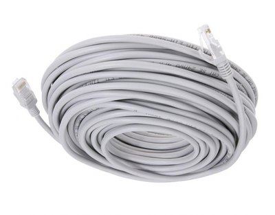Патч Корд LAN 65м Кабель для роутера ВИТА ПАРА cat 5e Сірий (0_30249)