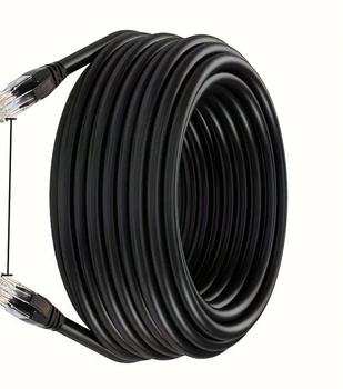 Патч Корд LAN Интернет-кабель 55 м НАРУЖНЫЙ Ethernet черный НАРУЖНЫЙ ВНЕШНИЙ (0_31425)