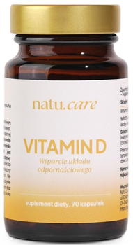 Suplement diety Natu.Care Witamina D3 2000 IU 90 kapsułek (5905943690644)