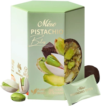 Цукерки Misso Pistachio Bites Фісташкові в шоколаді 180 г (4820232571262)