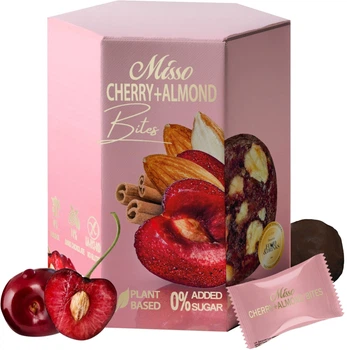 Цукерки Misso Cherry + Almond Bites 180 г (4820232571293)