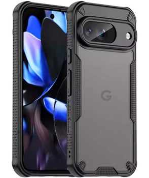 Протиударний тонований чохол Rugged Shield для Pixel 9 | Тонкий, ударостійкий, з повним захистом камер