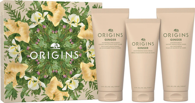 Zestaw upominkowy Origins Ginger Peeling do ciała 100 ml + Mydło do rąk i ciała 100 ml + Krem do rąk 75 ml (0717334279148)