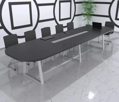 Стіл для переговорів Mister Loft Анталія 450*150 на 16-18 осіб Венге - Сірий (57740703)