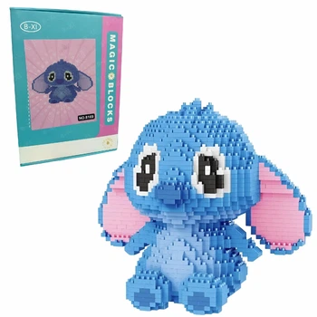Детский 3D конструктор Magic Blocks Стич, 4000 деталей (8169)