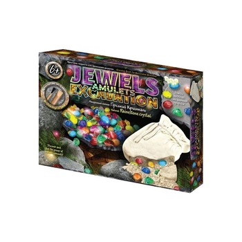 Креативное творчество для проведения раскопок "JEWELS AMULETS EXCAVATION" камни 1JAEX-01-01