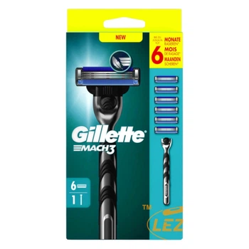 Станок для бритья мужской Gillette Mach3 с 6 сменными картриджами