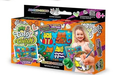 Набор креативного творчества "My Color Clutch" пенал-раскраска 1CCL-01-01U,02U,03U...06U