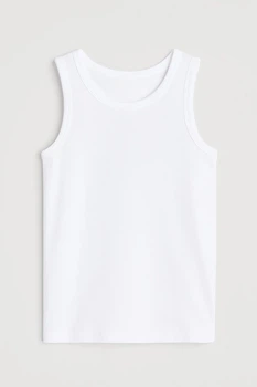 Майка H&M 1237524 98-104см білий