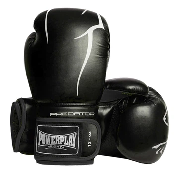 Боксерские перчатки PowerPlay 3018 Jaguar 10 унций черные (1E140736A843)