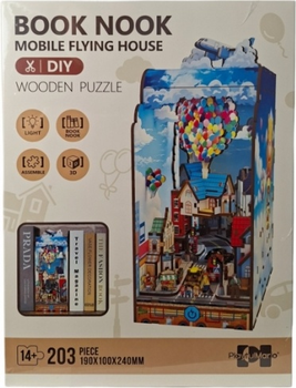 3D пазл дерев'яний Swede Котедж 19 x 10 x 24 см 203 елемента (5902496216604)