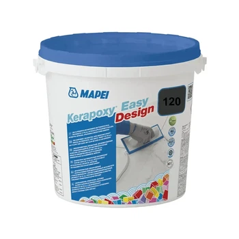 Фуга эпоксидная для ванны и кухни Mapei Kerapoxy Easy Design 3 кг №120 Чёрный (1230120)