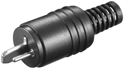 Роз'єм Goobay Speaker-конектор /M прямий Screw Protector чорний(75.01.1241)